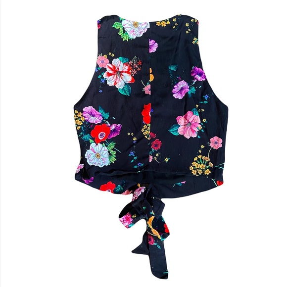 Zara trafalic collection cropped vneck blouse size S - Picture 6 of 8